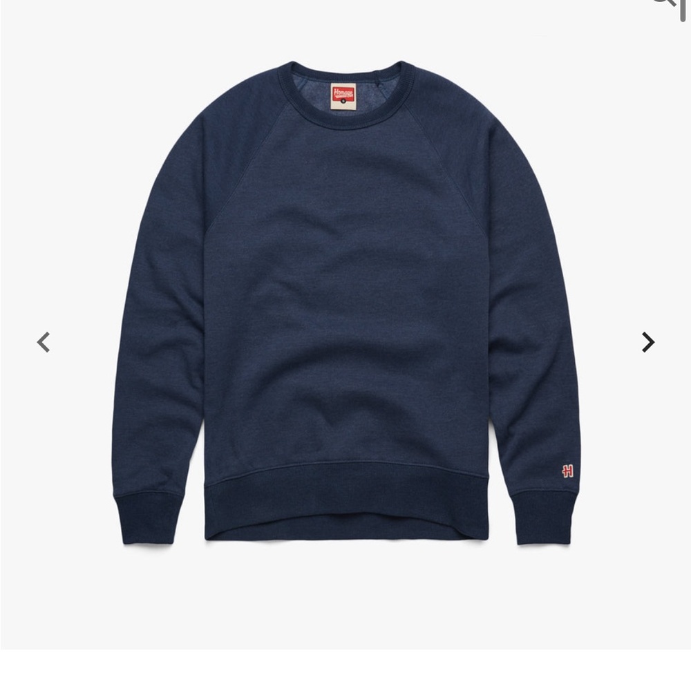 HOMAGE Blue Sweatshirt Classic Crewneck Design